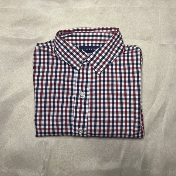4t Boys Dress up - Button Up Dress Shirt - Plaid Button Up Shirt - Andy & Evan - Picture 4 of 5